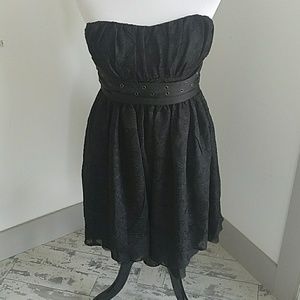 Black BCBG strapless dress